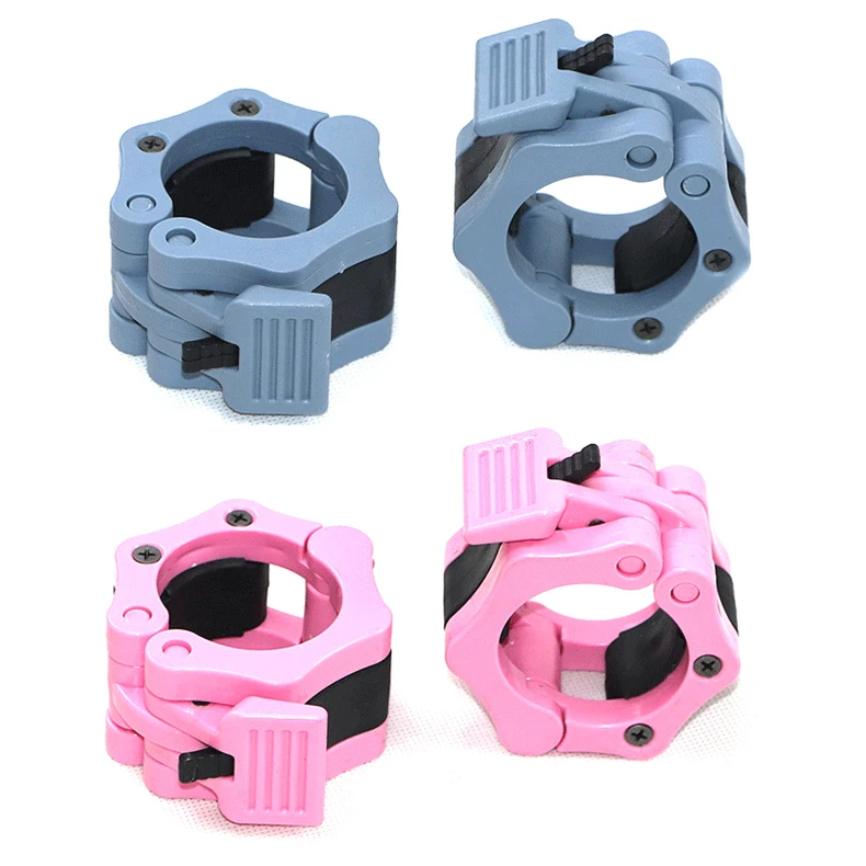 
Manufacturer weight lifting plastic barbell bar collar Barbell Collar Clamps 