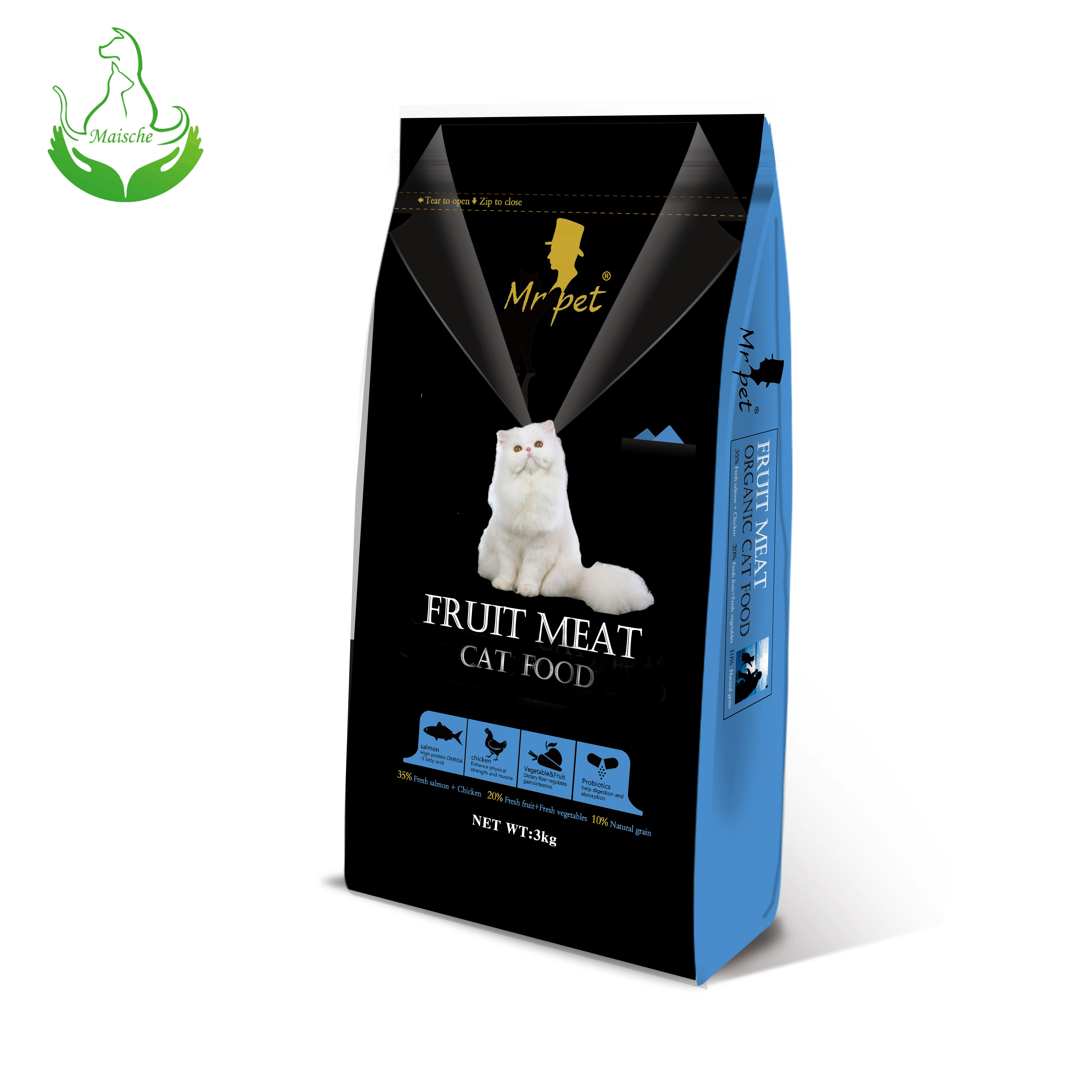 China Supplier Wholesale Additive Free Meow Mix Cat Food Dry Bulk Halal Cat Dry Food