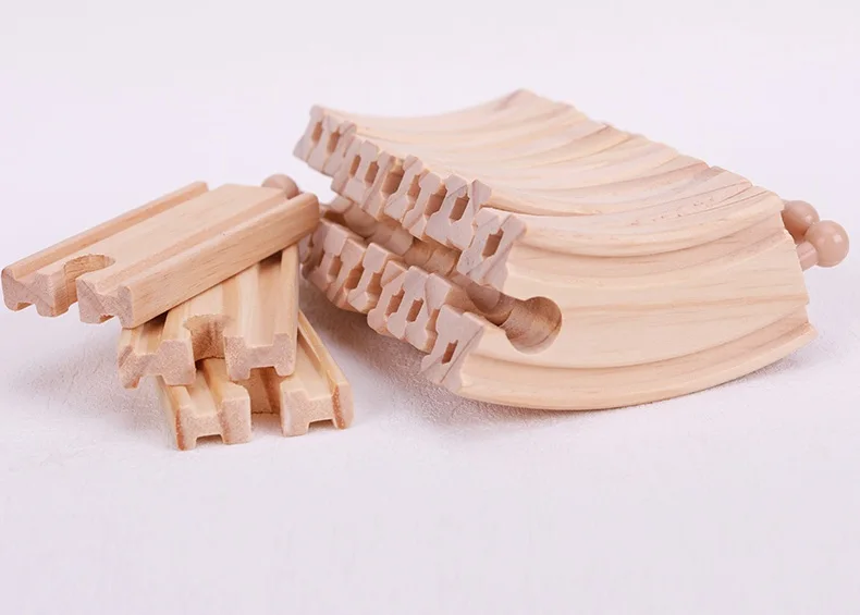 Fun Scene Model Railway Parts Accessories Diy Assemble Slot Toy Train Track Set Wooden Train Toy Set For Children