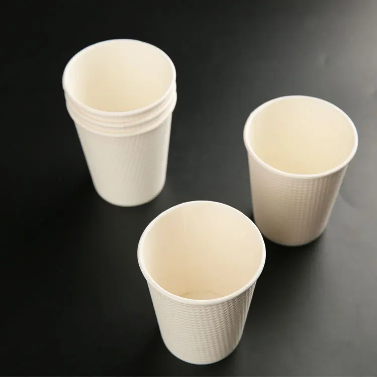 New Design Eco-friendly Disposable custom print embossed milkshake smile paper coffee cups