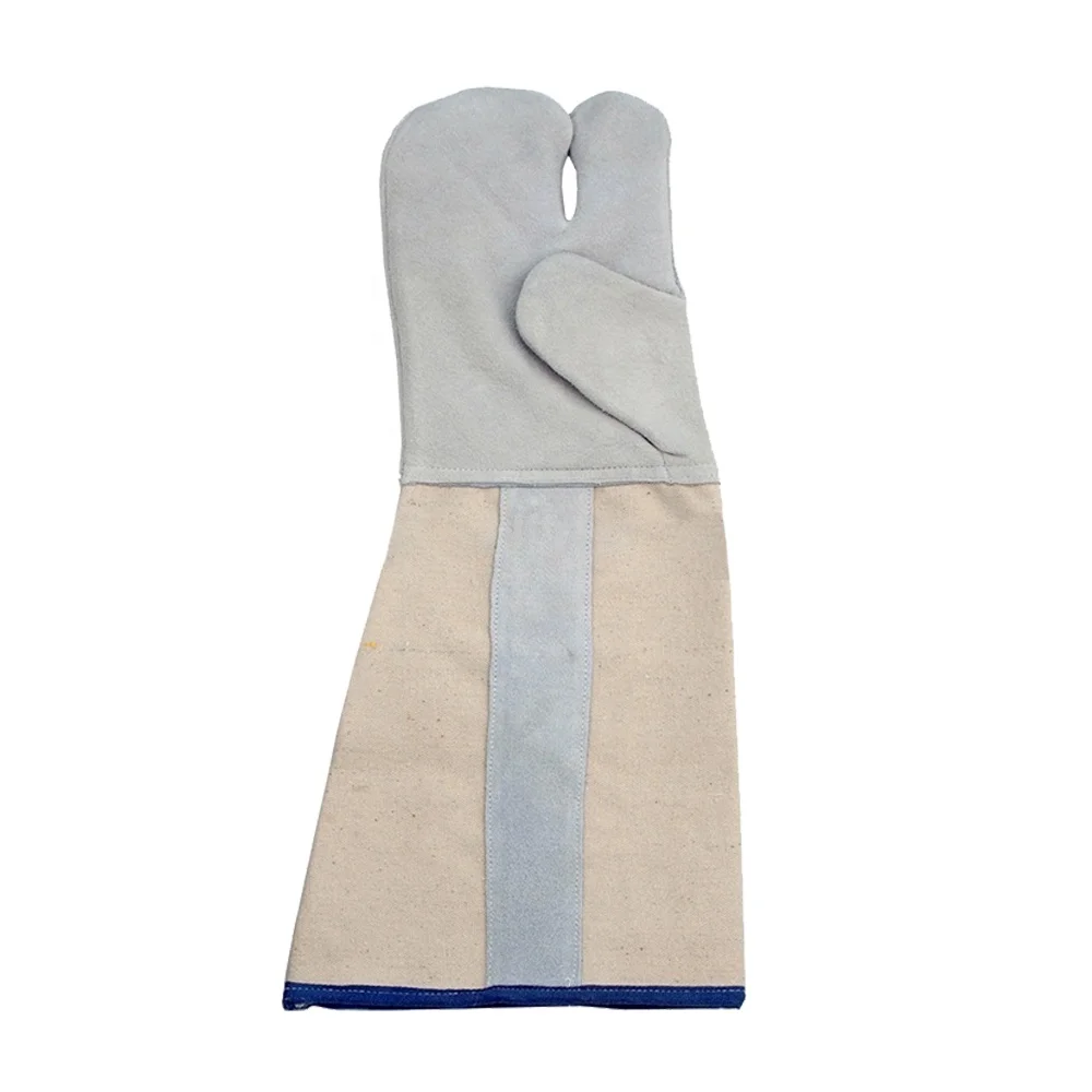 Leather Welding Mitt Gloves Cowhide Split Leather A/AB Grade Mitten Gloves