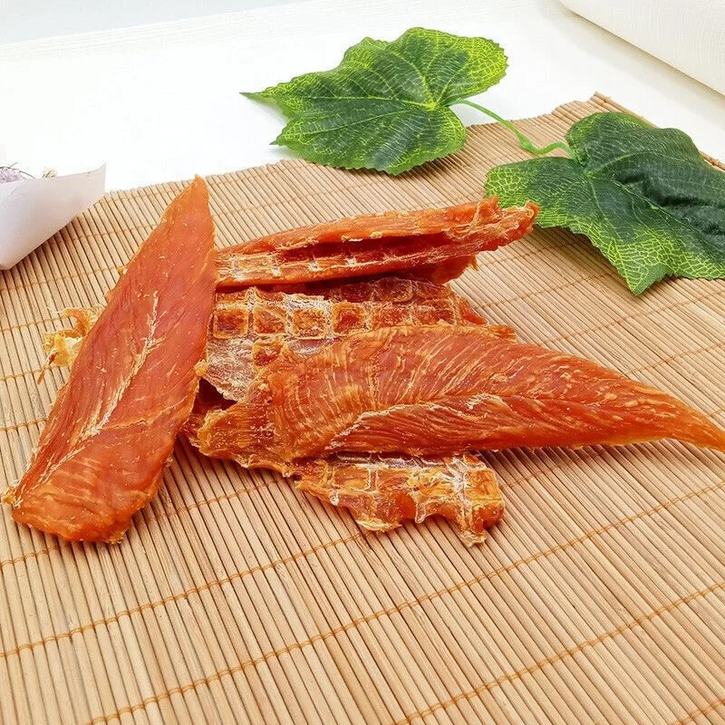2024 Лидер продаж сушеная куриная грудка натуральное сушеное мясо с низким содержанием жира и высоким белка чистая курица для кошек собак