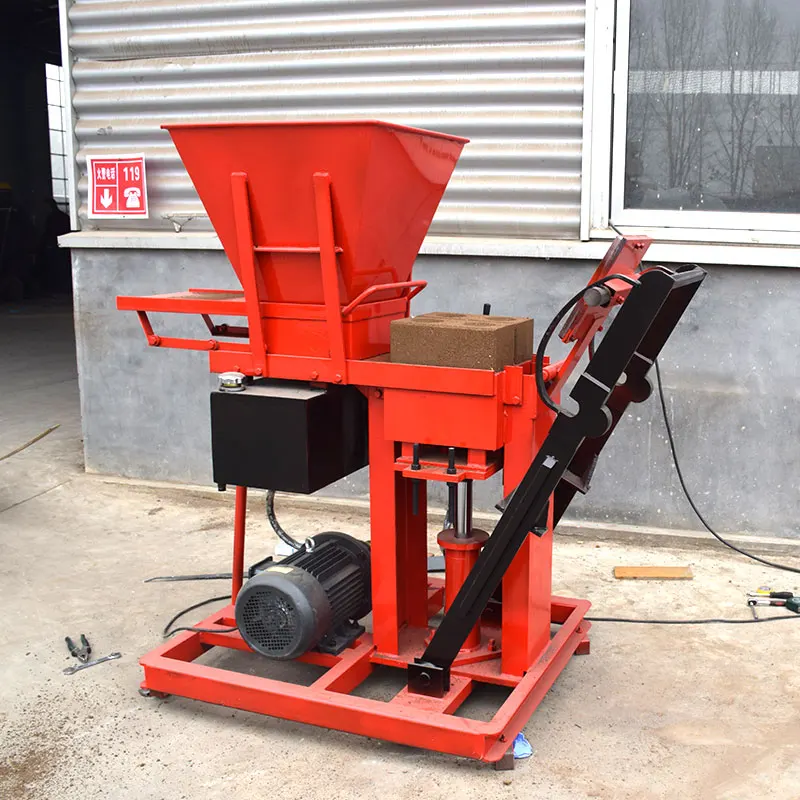 ZEYU Factory Manufacture ZY2-25 Interlocking Brick Machine Easy To Operate Diesel Mini Clay Block Forming Machine