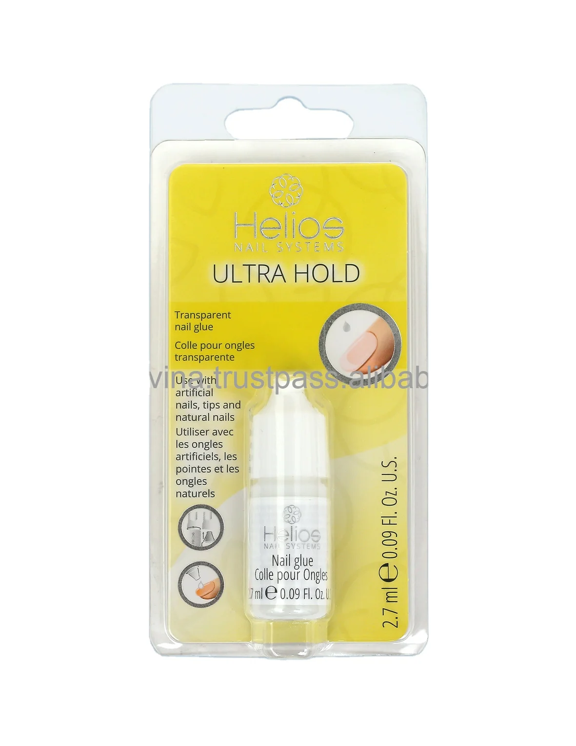 
Высококачественный клей для искусственных ногтей 3 г в круглой бутылке, прозрачный клей для искусственных ногтей из Японии 