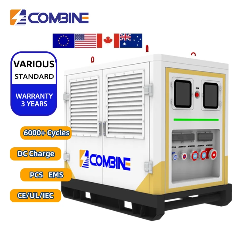 Комбинированный аварийный блок питания 100 кВтч CCS2 быстрая зарядка для аварийно-спасательной мобильной зарядной станции система хранения энергии