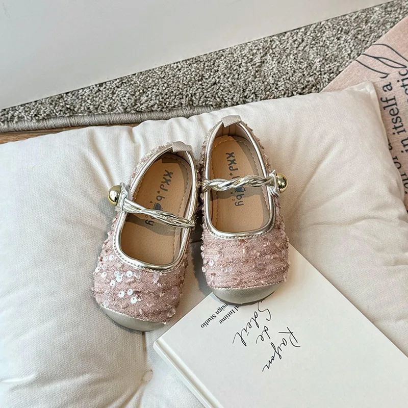 Children Mary Jane shoes Spring and autumn new little girl princess shoes round head soft sole line with French single shoes