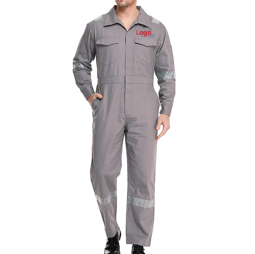 Custom Mechanic Coverall Fr Fire Resistant Clothing One Piece Flight Suit Flame Retardants Welder Work Safety Jumpsuit