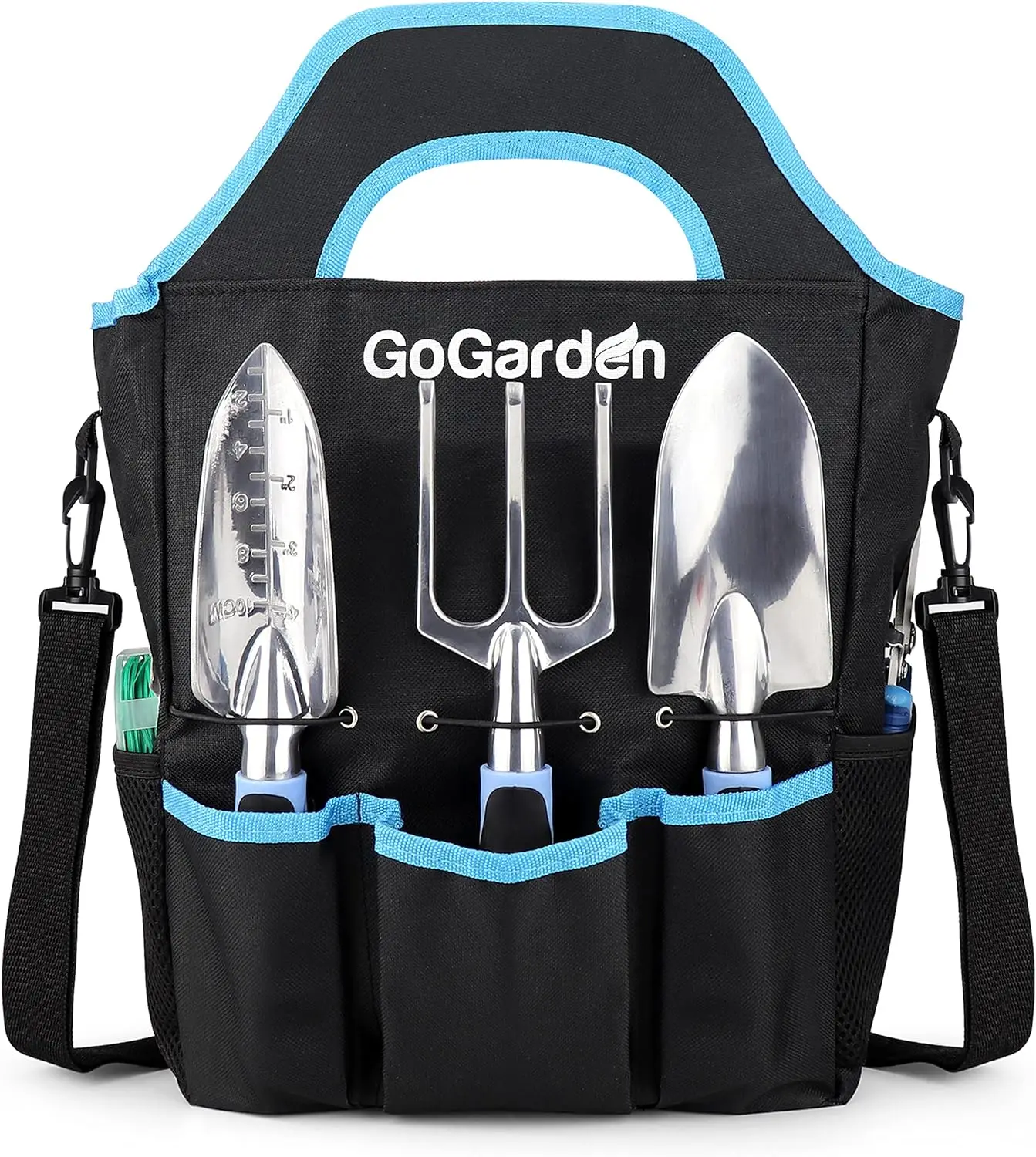 Hot sale rubber handle hoe shovel garden tool set gardening hand tools and essentials kit include weeder rake