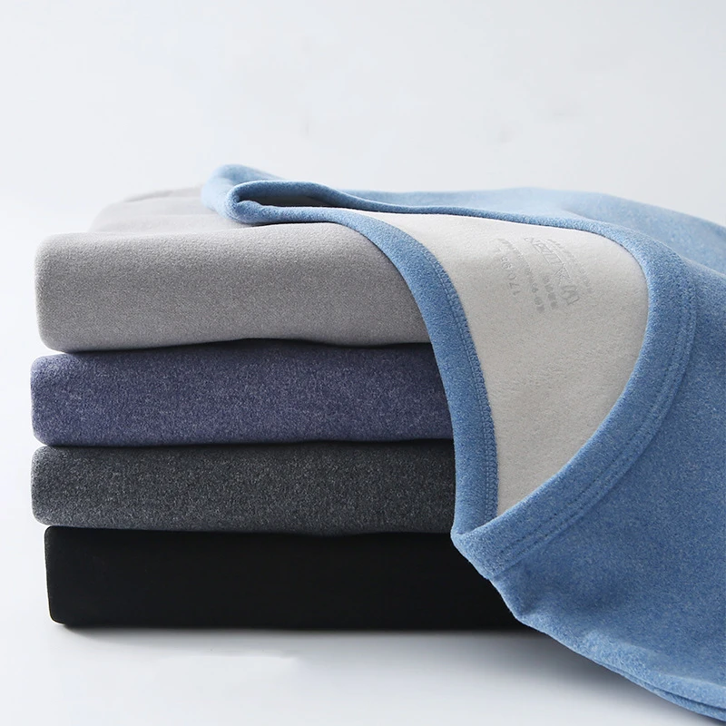 2022 Women Intimate Sets Pajamas Warm Clothes Long Johns Cotton Sweater Velvet Unisex Thermal Underwear Sets Solid Pattern