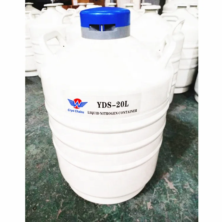 Cryochains cryogenic vacuum thermos tank yds-20l liquid nitrogen container dewar for medical cryogenic