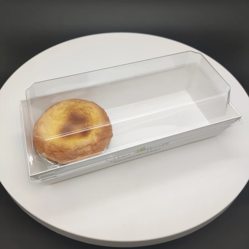 Customized Paper Slice Cake &Sandwich &Macarons & Charcuterie &Sushi Bakery Take Out Container box With Clear Lid