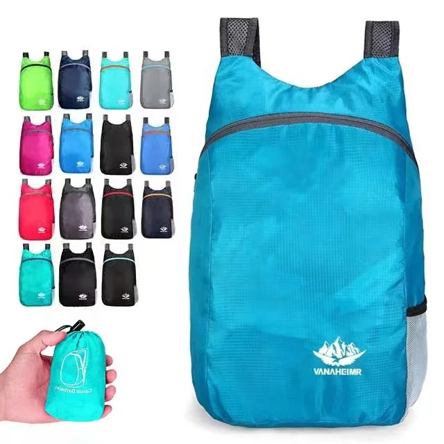 Custom Logo Portable Lightweight Packable Foldable Backpack Waterproof Folding Ultralight Backpacks for Men Travel Hiking Sports