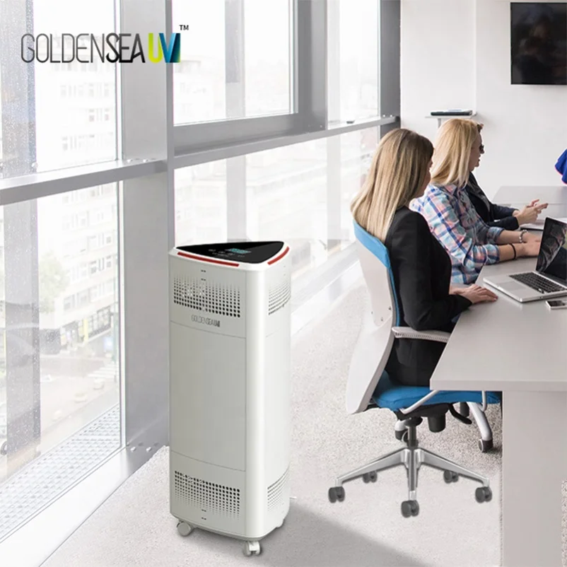 
GOLDENSEAUV 800m3/h indoor large space far uvc without ozone air refresher air purifier machine 