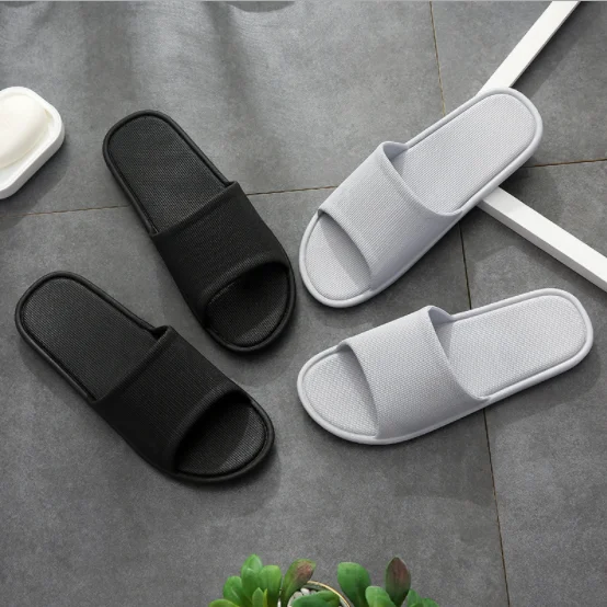 Wholesale Hotel Indoor Bath Bedroom Summer Slides Shoes Flat Sandals Custom Logo Japanese House Home Slippers For Women Men