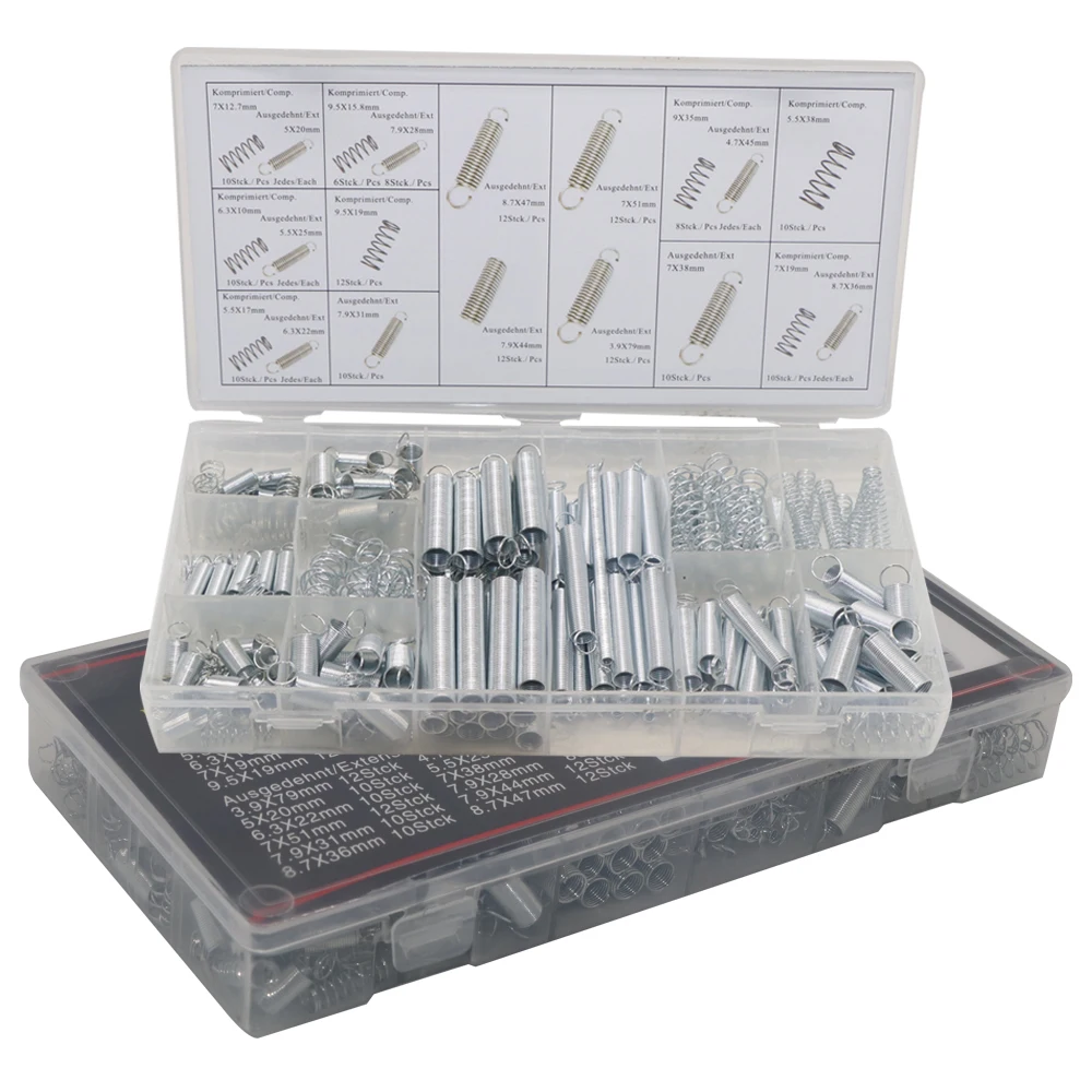 SYD-1110 200PCS Zinc Plated Compression Spring Tool and Tension Spring