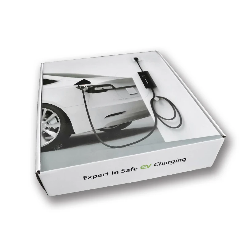 
Portable electric car charger 16A 3.7KW EVSE ev fast charger with IEC 621962-2 connector charging data visible 