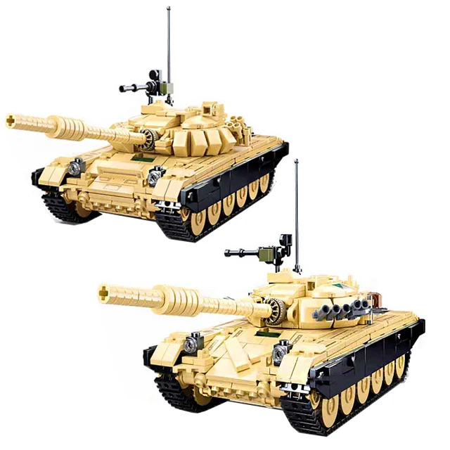Sluban Building Block Toys Morden Military B1011 Main Battle Tank 2 IN1 770PCS Bricks Armored Car Compatible With Leading Brands