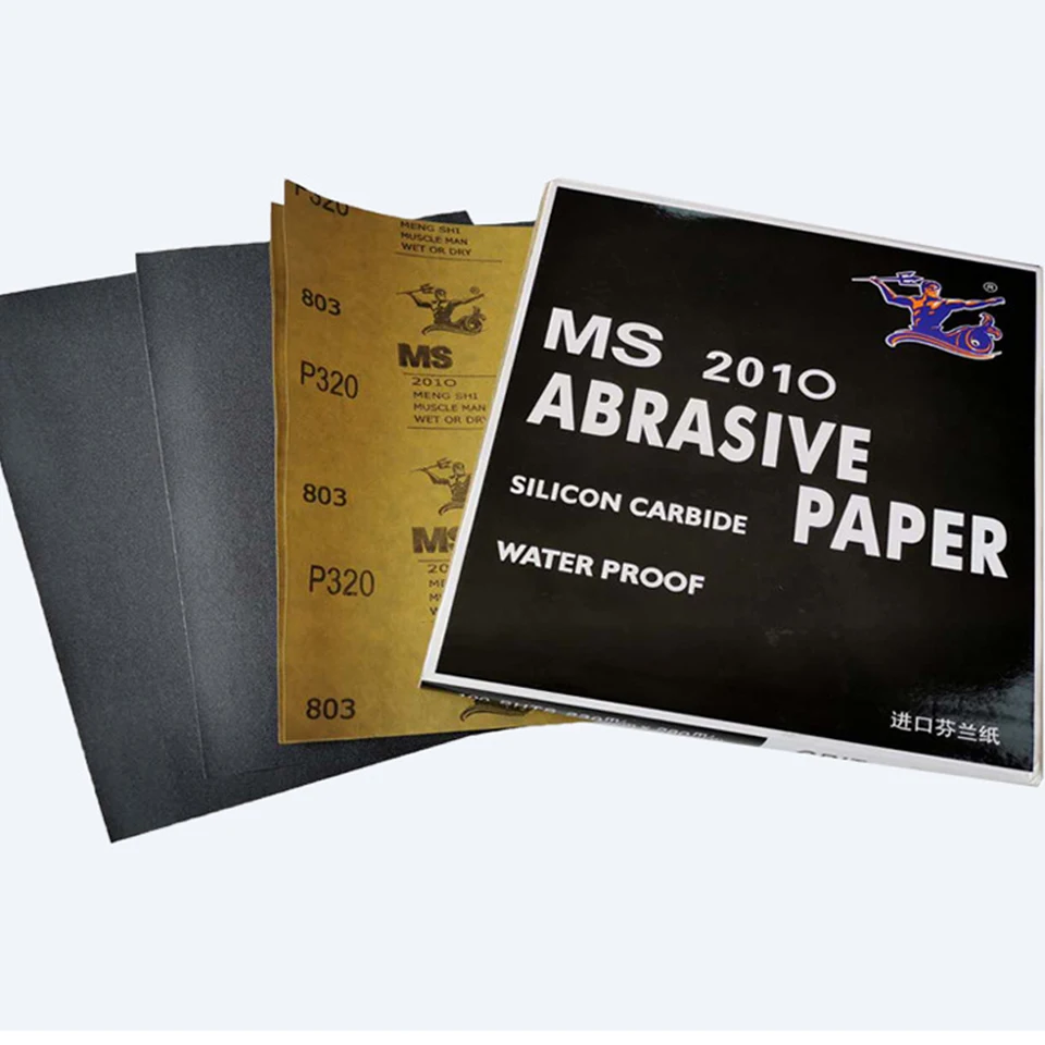 Ms High Quality Durable Silicon Carbide Water Proof Abrasive Paper Wholesale Sandpaper Roll