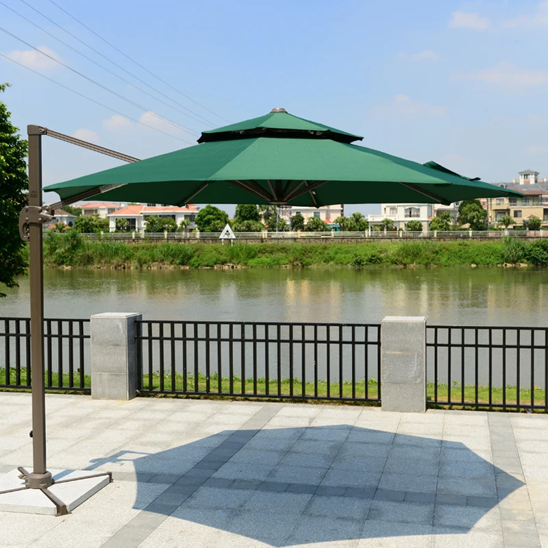 FEAMONT Big size umbrella parasol metal 3M Panel patio restaurant umbrella outdoor garden nature wholesale beach umbrellas