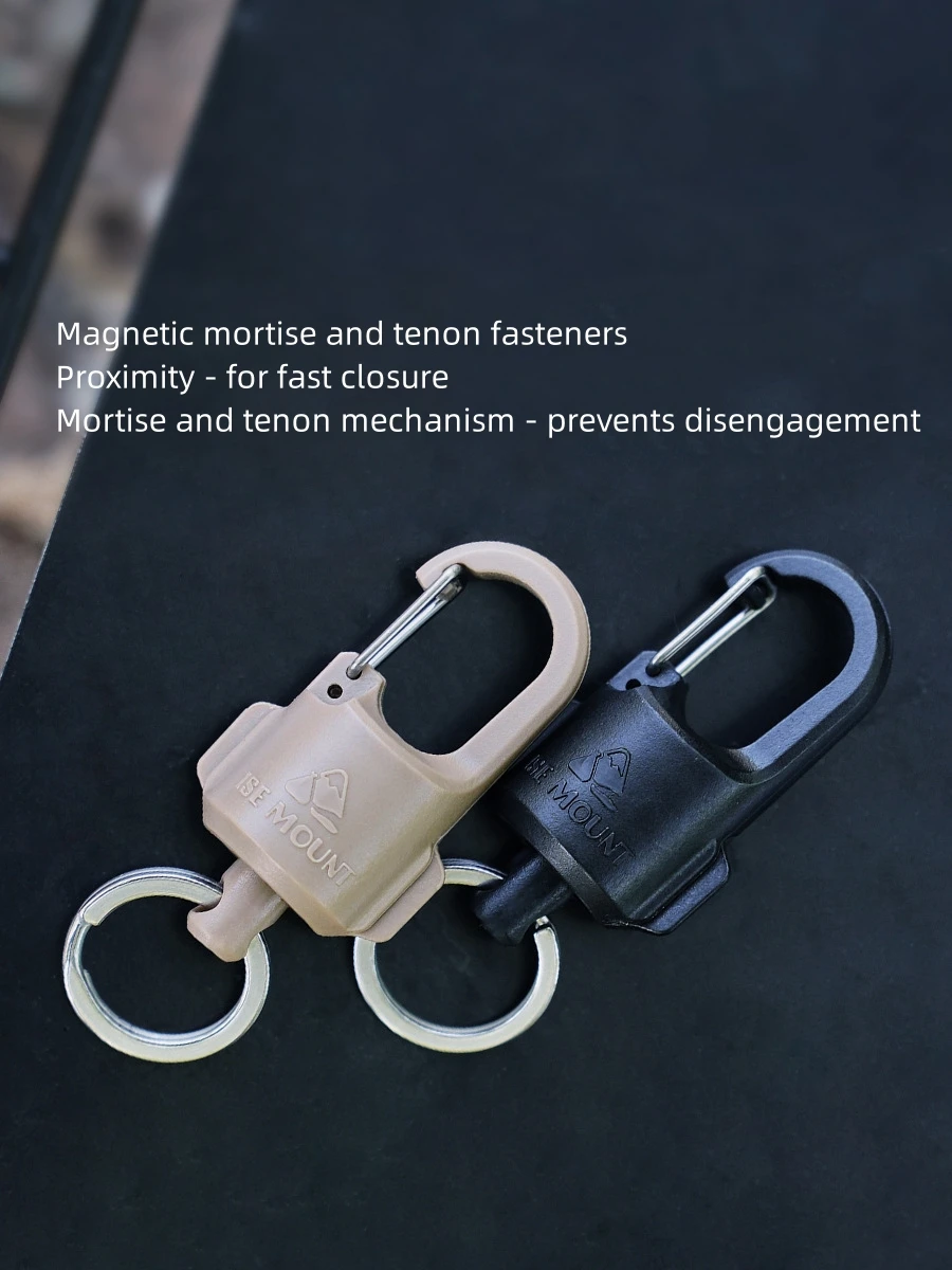 Outdoor Strong Magnetic Quick Release Keychain, Lightweight Detachable Keychain Holder for Outdoor Camping