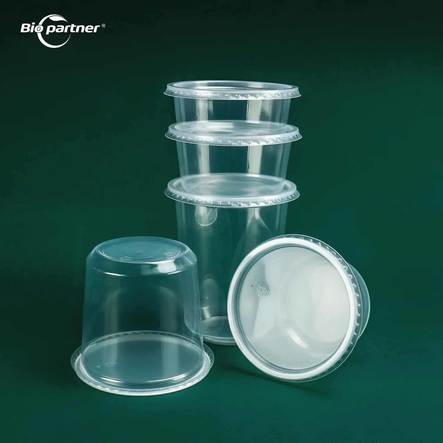 Wholesaler Disposable Plastic Deli Cup PP Plastic PLA Takeaway Food Tub Deli Storage container Bowl With Lid