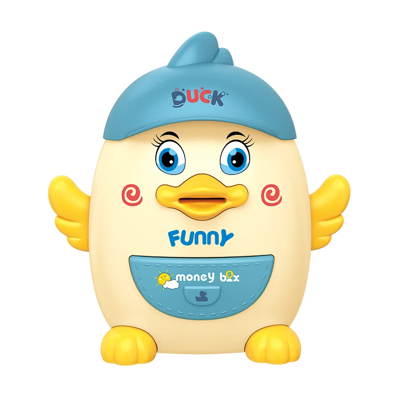 Wholesale Piggy Bank Educational Toys Fingerprint Unlock Kids Money Bank Saving Box Cute Duck Electronic Piggy Bank
