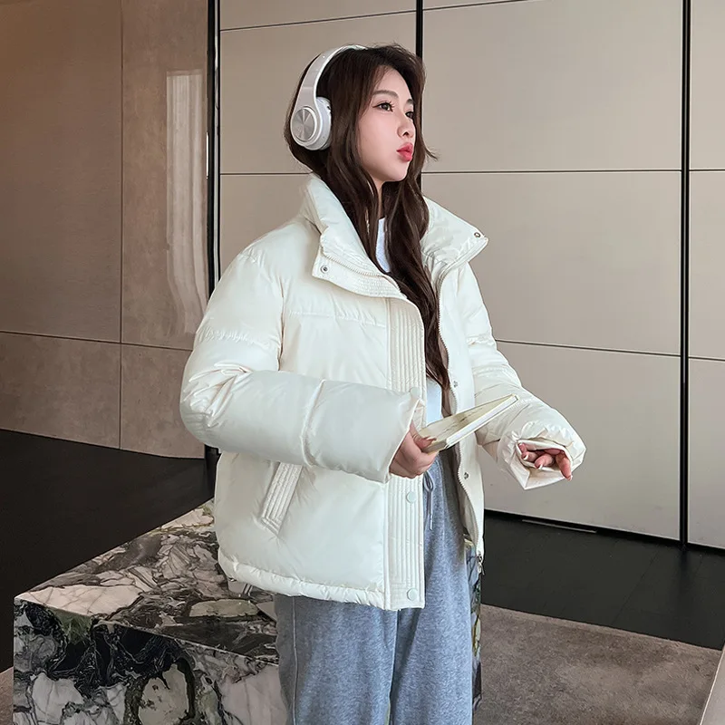 S-XL  Down and cotton jacket Korean loose and thick jacket Short cotton clothing