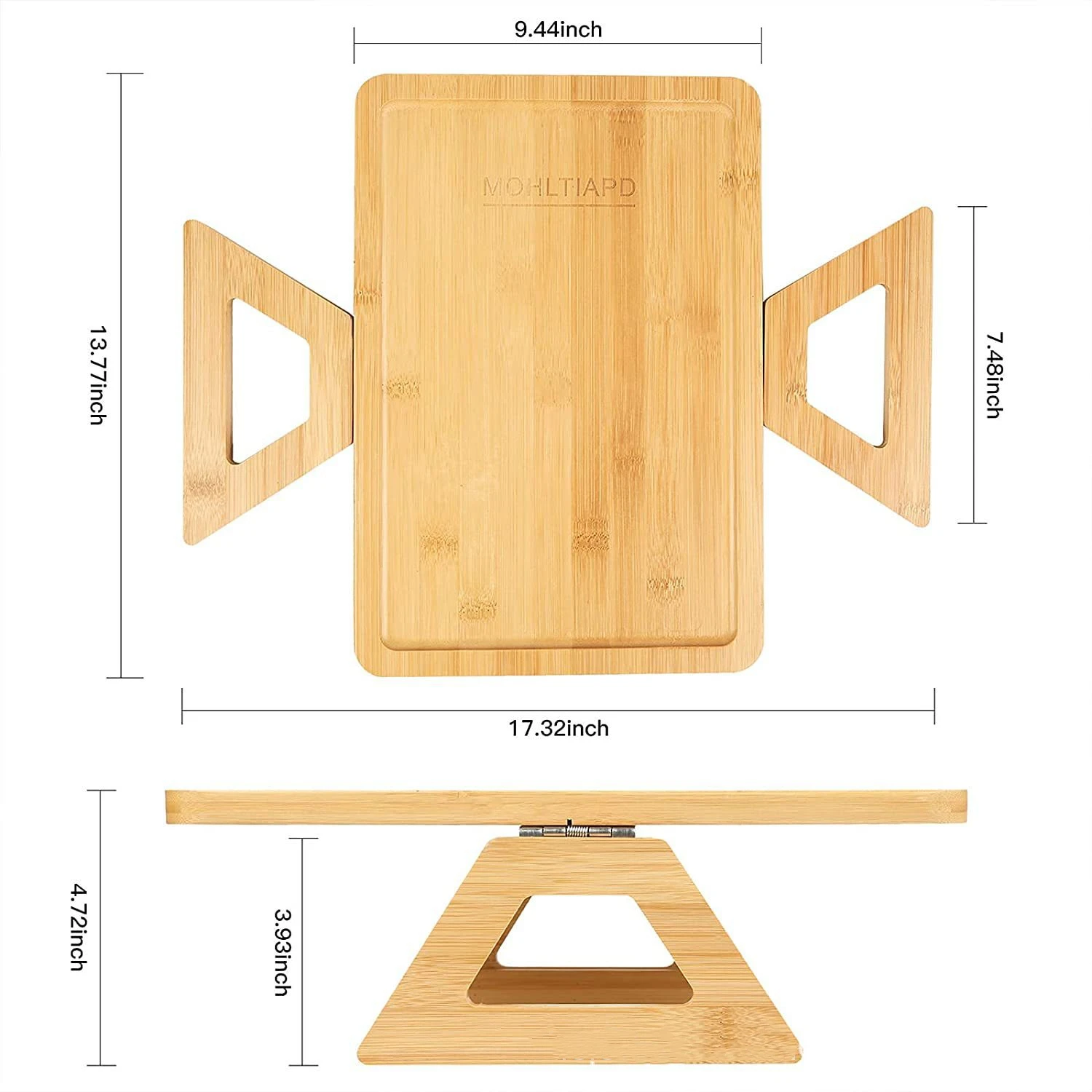 Бамбуковый поднос для дивана боковой столик кушетка стола домашний