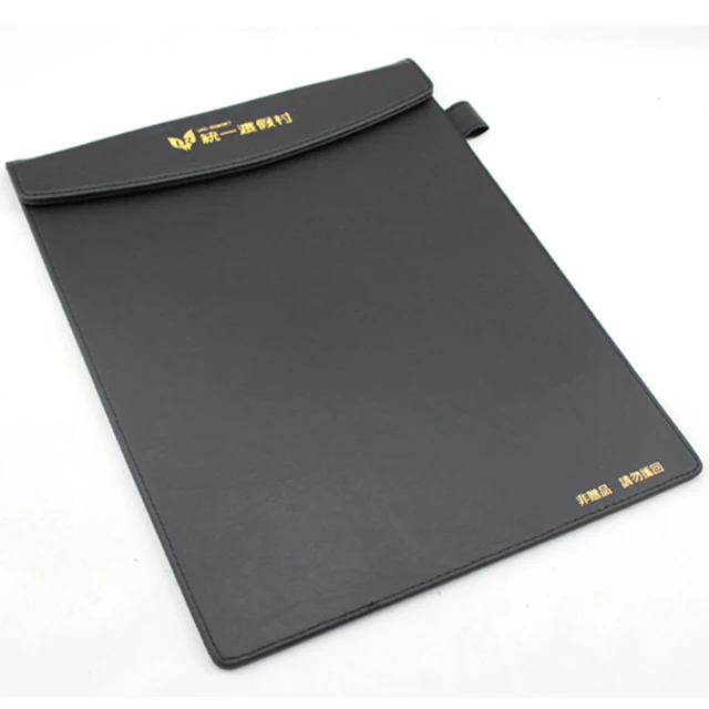 A4 Leather Office Desk File Paper Drawing & Writing Board File Folder with Magnetic