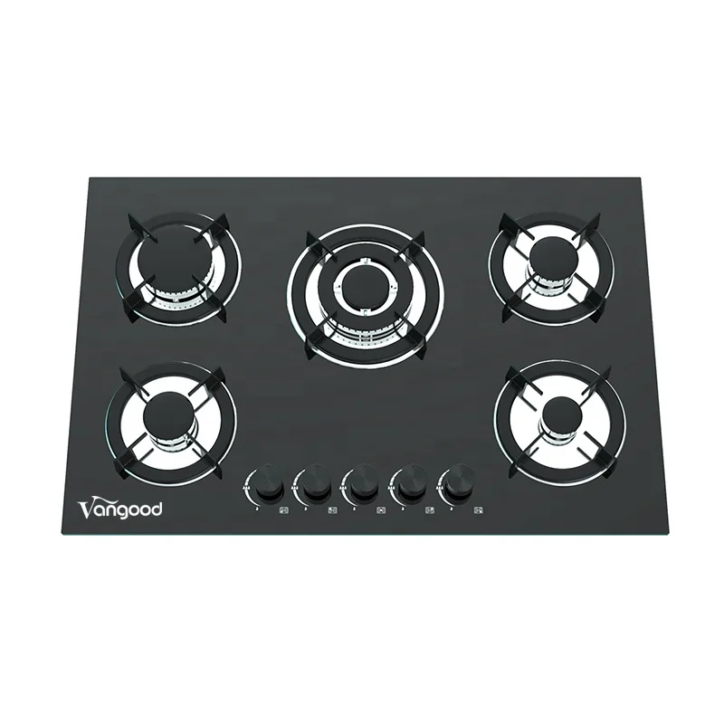 Quality Low Wholesale Price Cooking 5 Burners Built In Hob Electronic Pulse Ignition Gas Stove