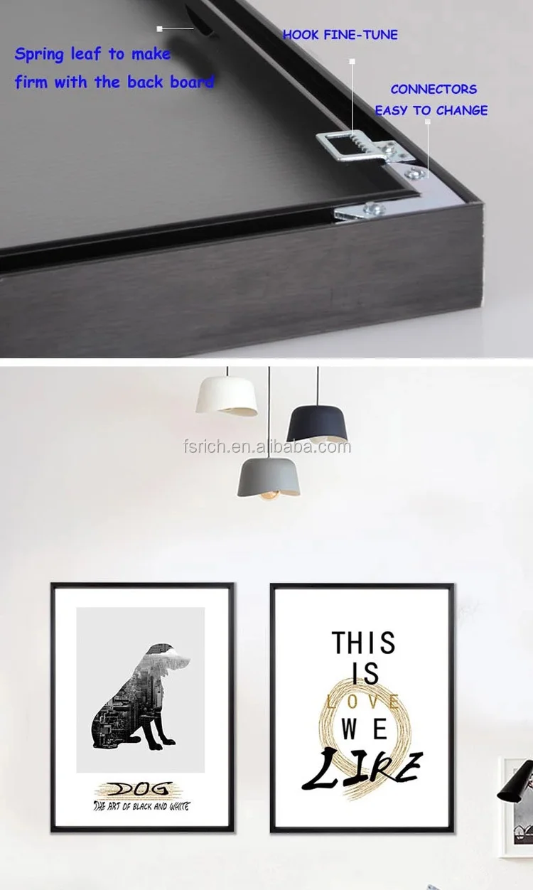 Silver Gold Rose Black Anodizing Metal Photo Frame Brushed Aluminium Frame For Photo/Picture Frame