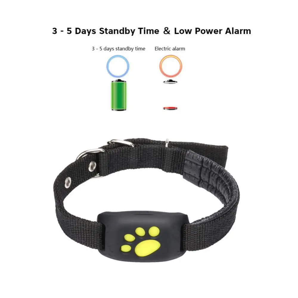 New Arrival Real Time GSM Waterproof IP67 Tracking Device Locator Smart Geo Fencing Pet Collar GPS Tracker for Dog Cat