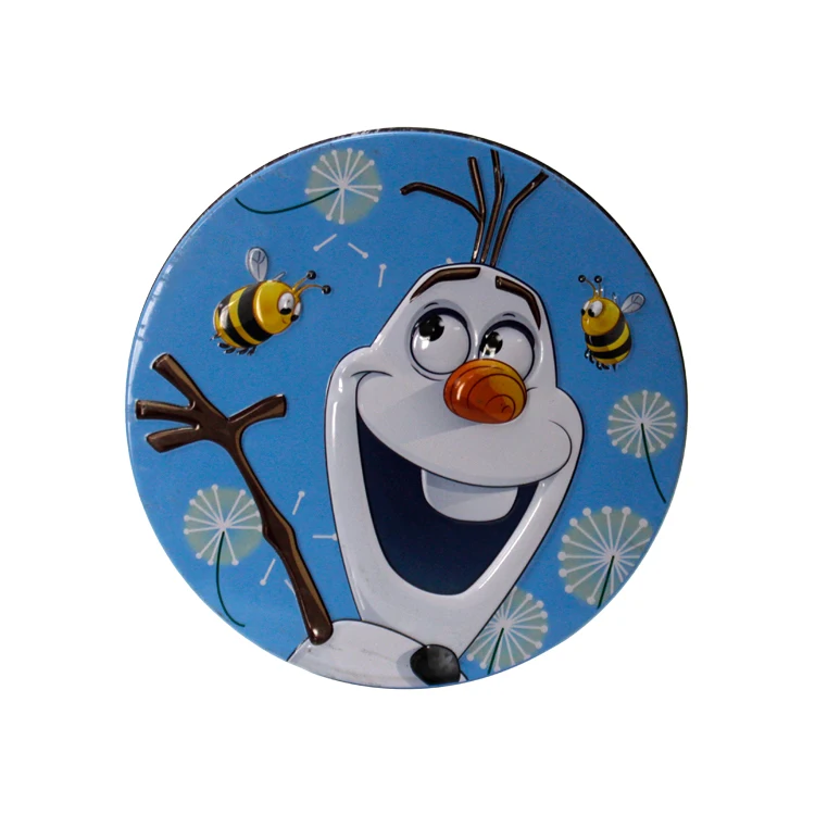 Small Round condom packaging tin boxes, Puff tin packaging boxes