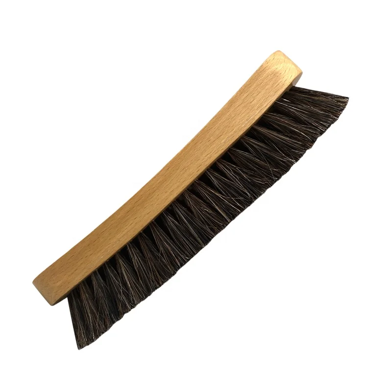 Wholesale LOW MOQ 100% Horse Hair Wood Shoe Cleaning Brush