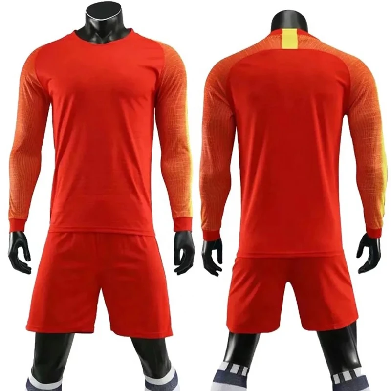 Wholesale Best Quality Brazil Polyester Football Jerseys Quick Dry Long Sleeve Soccer Jersey/