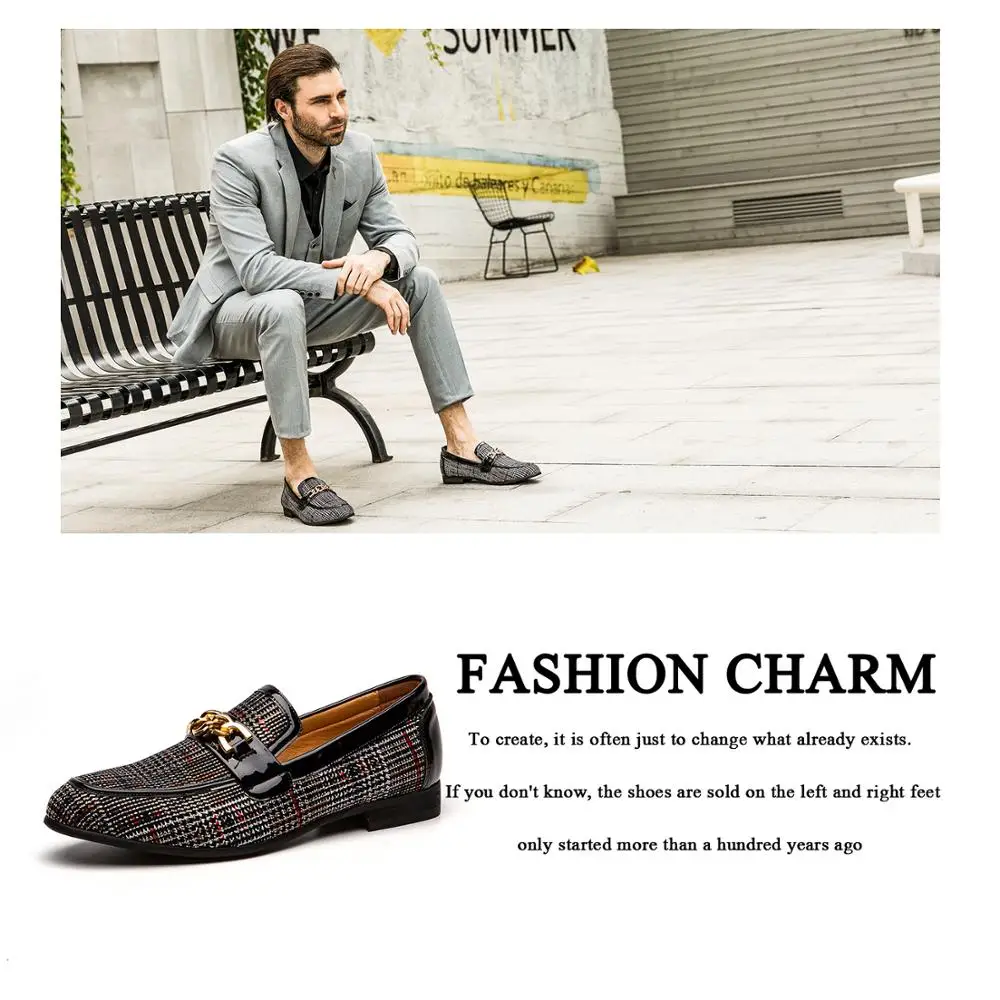 
MEIJIANA New Slip On Men Dress Shoes Handmade Loafers Men Casual Shoes Fashion Wedding Party Men 