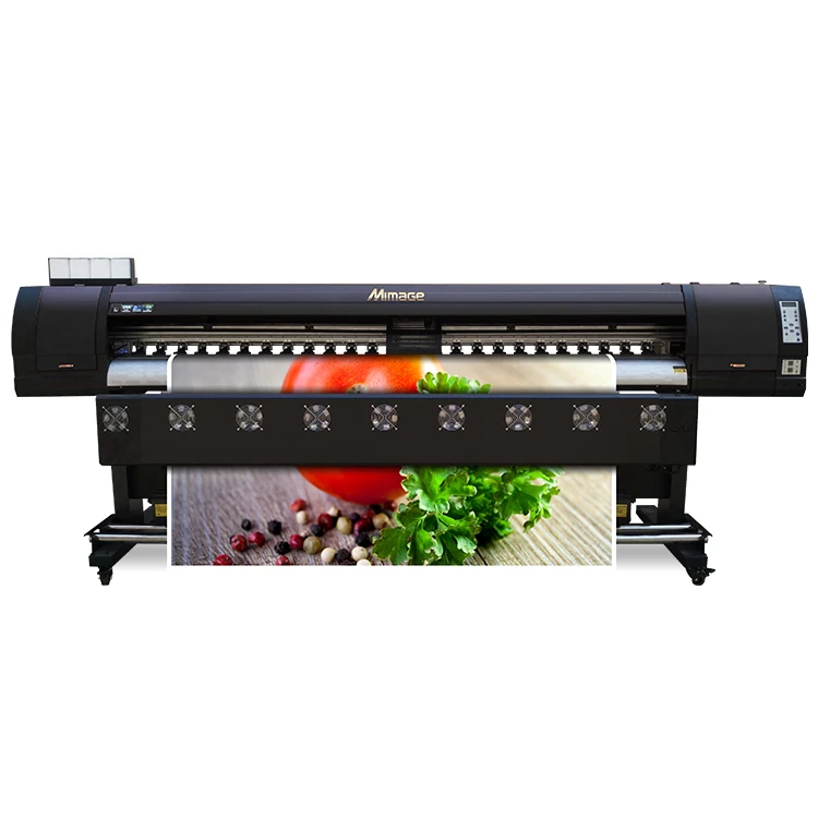 Mimage 2.5m 8ft eco solvent inkjet printer vinyl flex banner and canvas printing machine 1440dpi