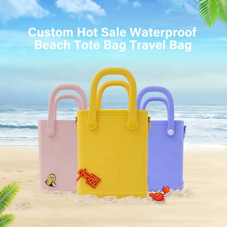 Factory Wholesale Amazon Hot Sales Waterproof Silicone Rubber EVA Beach Tote Bag