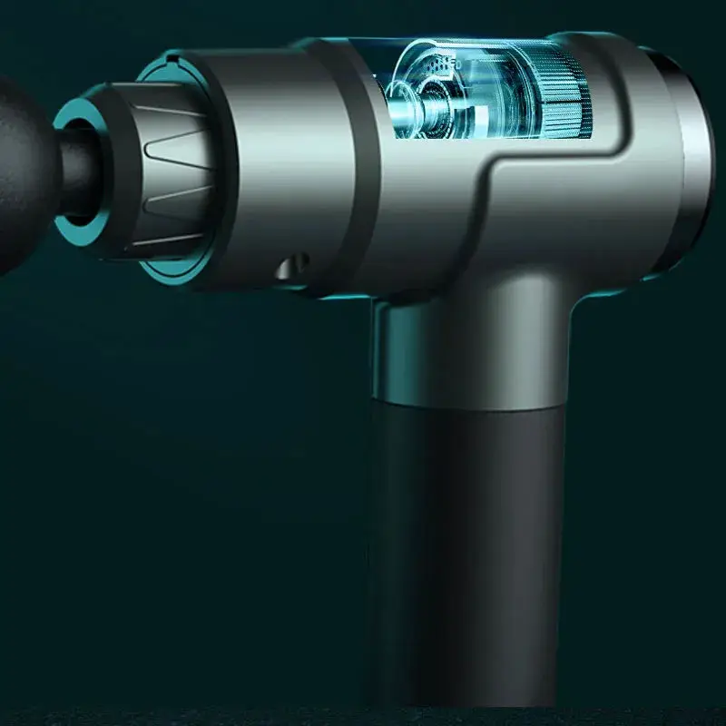 Body Hand Massage Vibrator Double Head Vibrate Massage Gun Muscle Fascia Machine A De Massage Tool Machine With Case Accessories