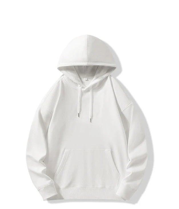 Unisex Solid Basic Oversized Hoodies Loose Sweatshirt Long Sleeve Kangaroo Pocket Drop Shoulder Pullovers Top Sweaters