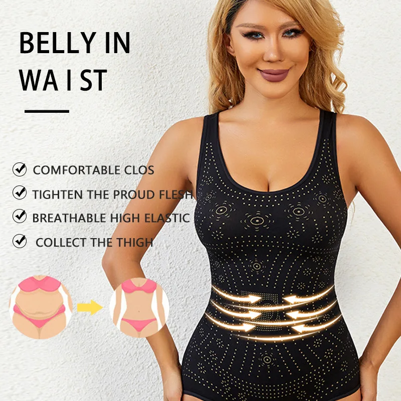 Wholesale T Shirt Bodysuit Top One Piece Thong Body Shaper Seamless Sculpting Fajas Colombians Bodysuit