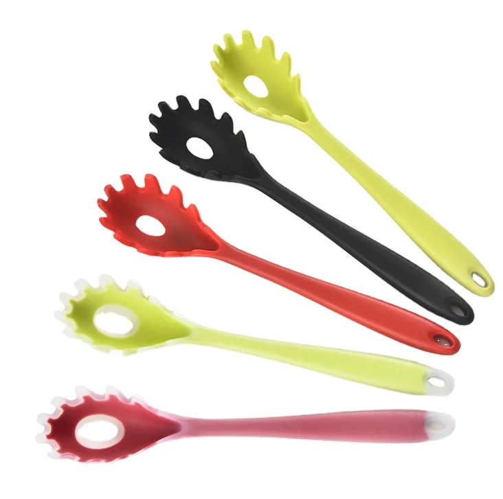 Новинка от производителя, кухонная утварь, силиконовая вилка для спагетти, макаронных изделий, вилка для пасты, вилка для спагетти, ложка, щипцы для овощей, лапша