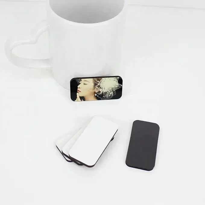 Good quality wholesale sublimation blank thermal transfer printing MDF fridge magnet