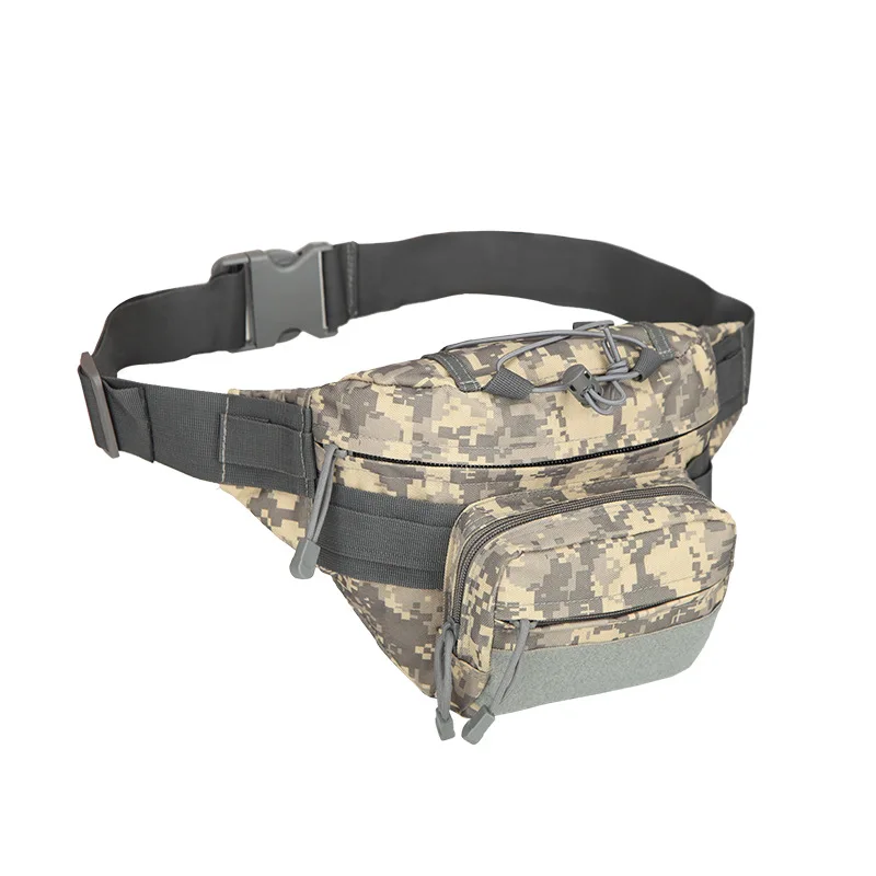 Wholesale customized men running camo tac tical mil itary waist bag fanny pack