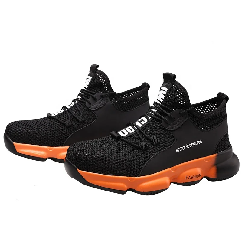 SAFETYLEADERS Summer safety shoes for men safety footwear with breathable mesh upper