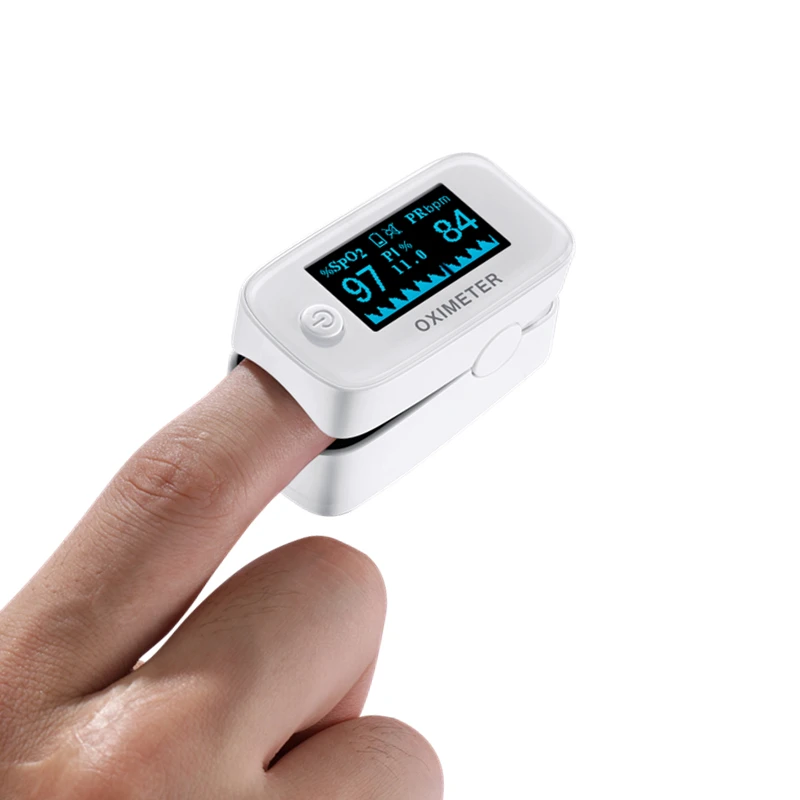 Finger Blood Pulse Oxygen Meter Saturation Monitor Blood Oximeter Blood Pressure Screen Digital Meter