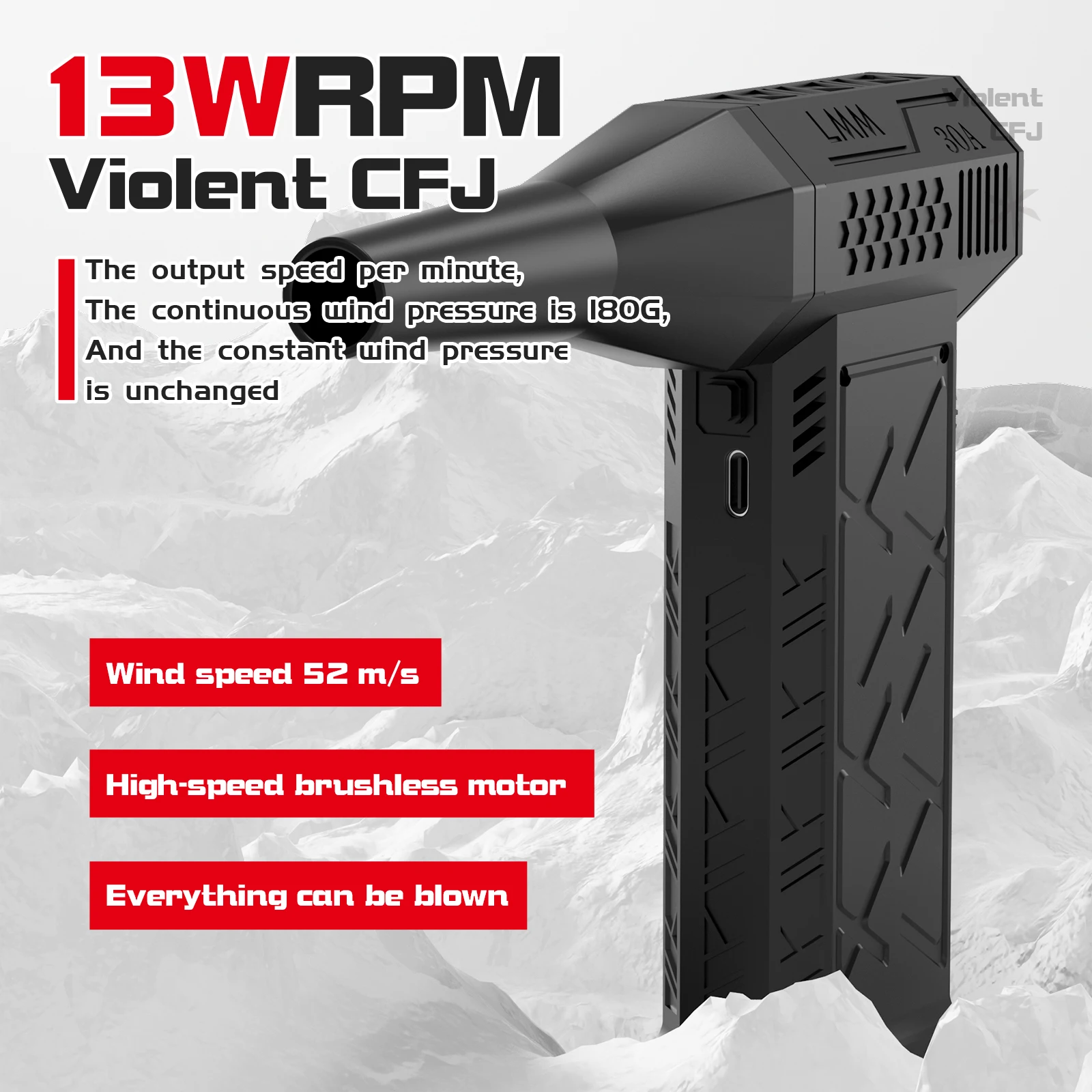 Portable Rechargeable Jet Fan Blower 130000 RPM Electric Dust Blower For Computer Keyboard Cleaning Jet Fan Mini Blower