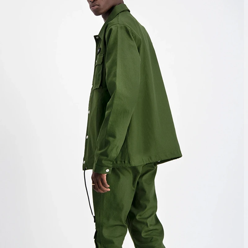 XJYD Spring Autumn Fashion Customized Jackets Men Casual Harajuku Outwear Cotton Cargo Jackets