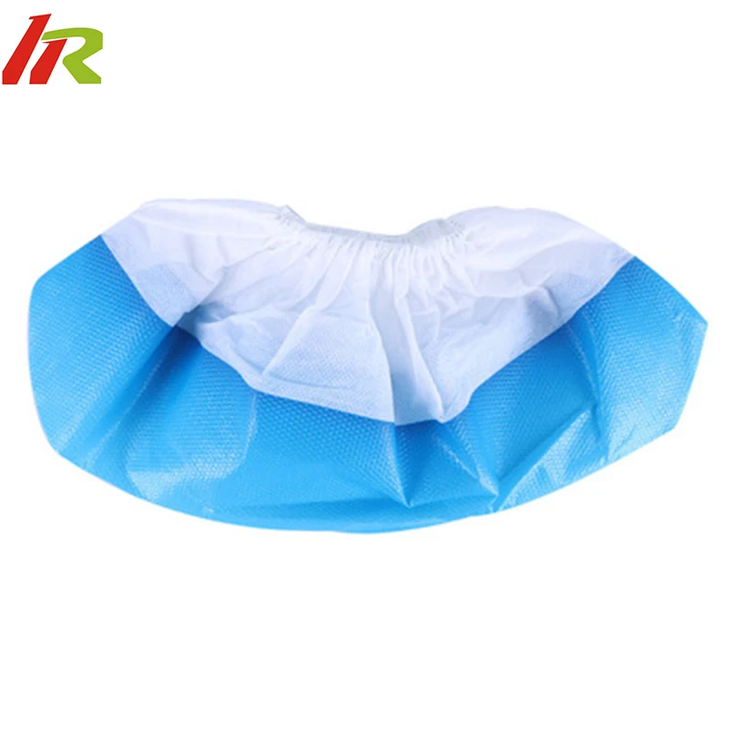 HR Thickened CPE Anti Skid Plastic Shoe Cover Disposable Dust Proof