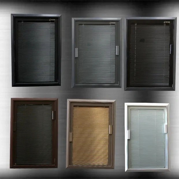 Double glazed glass built in blinds smart blinds shades shutters glass blinds patio sliding glass doors windows